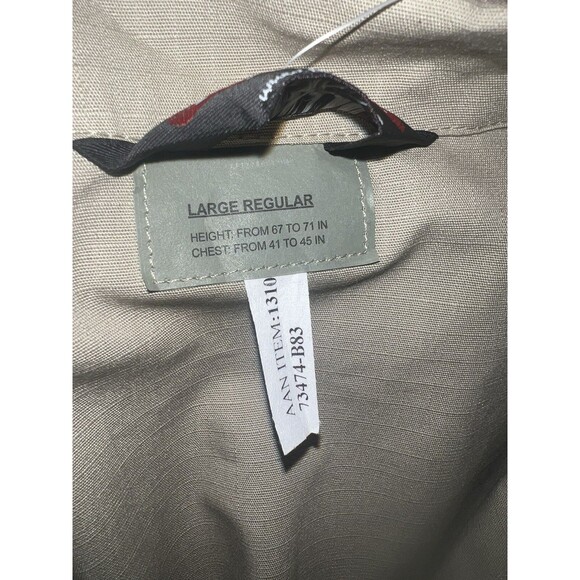 Tru-Spec Tactical Shirt L Khaki Canvas 4 Pocket Utility Button Up Uniform NWT - Picture 4 of 4